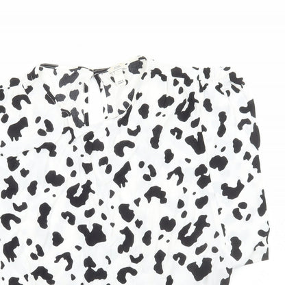 Womens UK Size 10 River Island White Basic Blouse