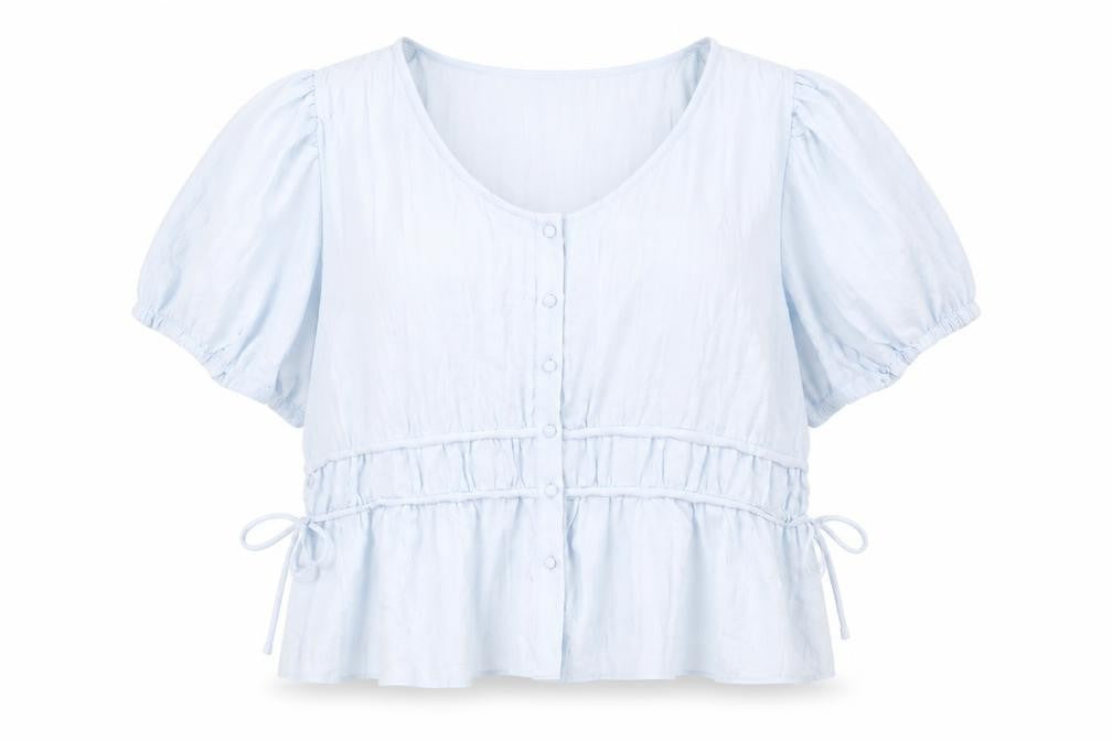 Womens UK Size 20 Marks and Spencer Blue Basic Blouse