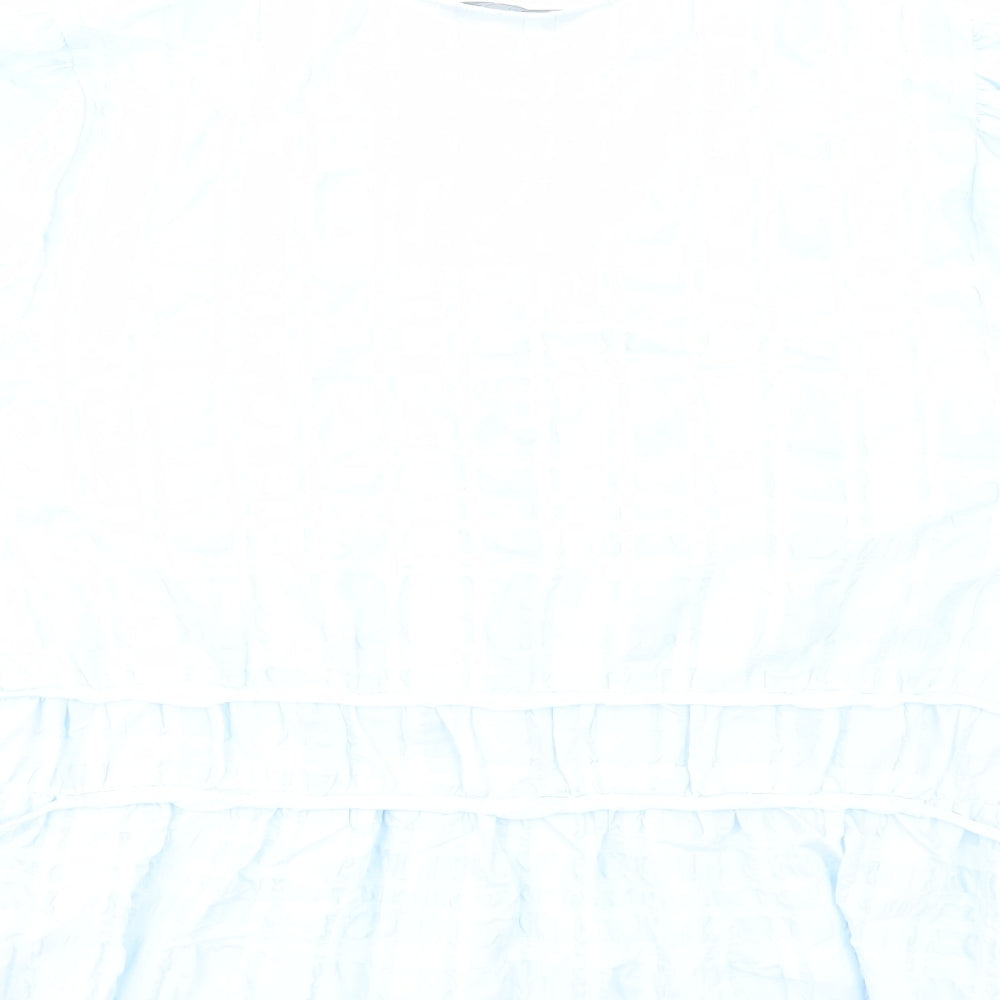 Womens UK Size 20 Marks and Spencer Blue Basic Blouse