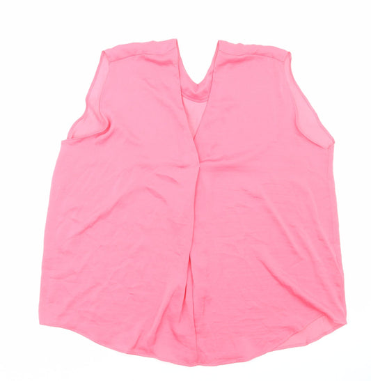 Womens UK Size 20 Marks and Spencer Pink Basic Blouse