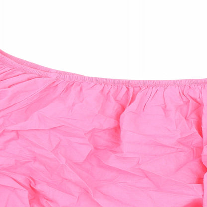 Womens UK Size 20 Marks and Spencer Pink Cropped Blouse