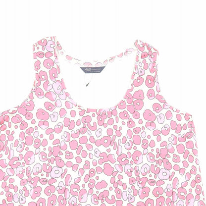 Womens UK Size 10 Marks and Spencer Pink Basic Blouse
