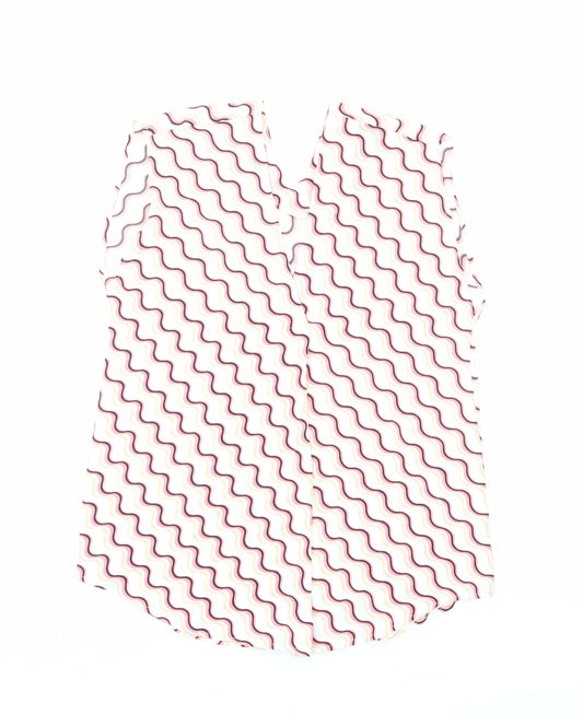 Womens UK Size 6 Marks and Spencer Pink Basic Blouse