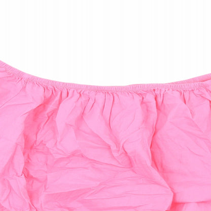 Womens UK Size 18 Marks and Spencer Pink Cropped Blouse