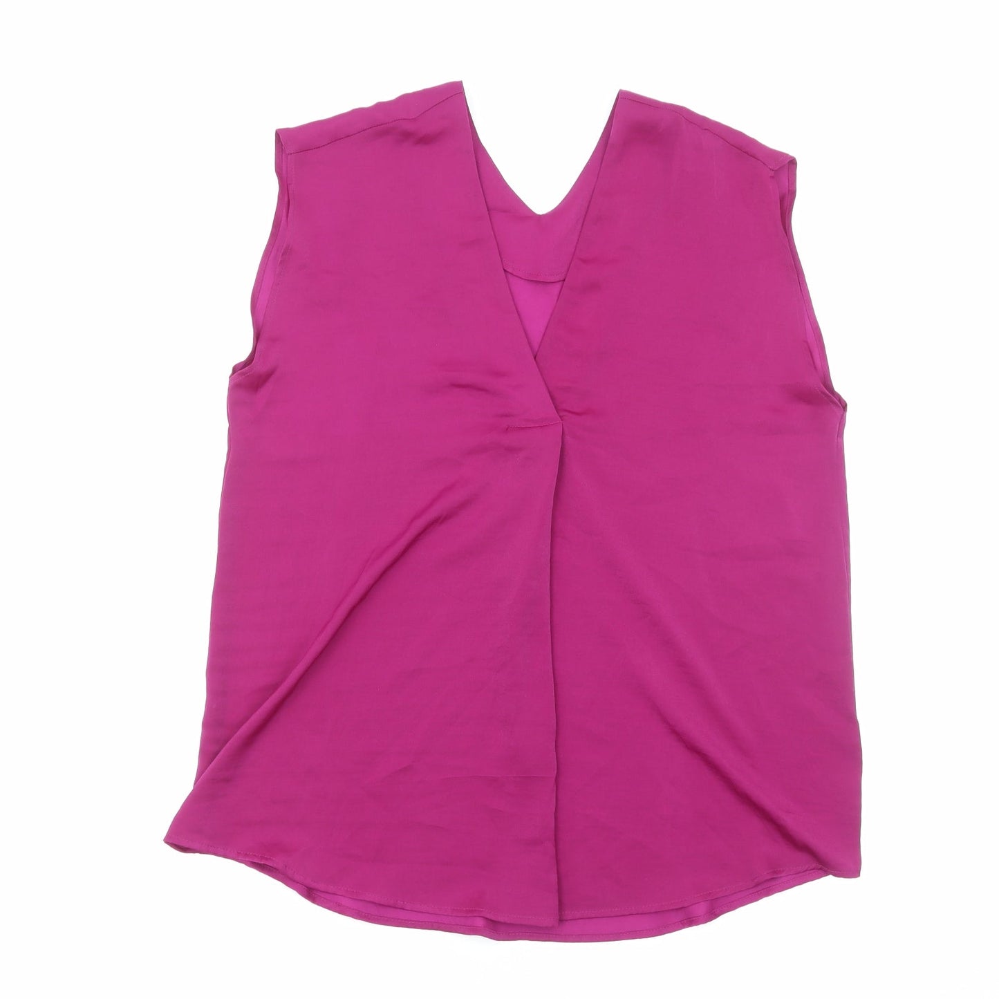 Womens UK Size 10 Marks and Spencer Purple Basic Blouse