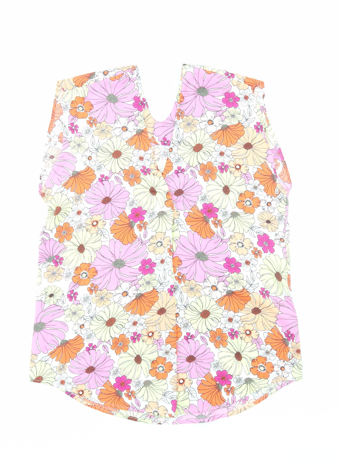Womens UK Size 8 Marks and Spencer Multicoloured Basic Blouse