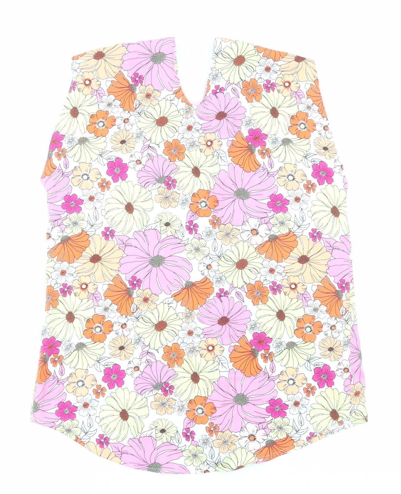 Womens UK Size 8 Marks and Spencer Multicoloured Basic Blouse