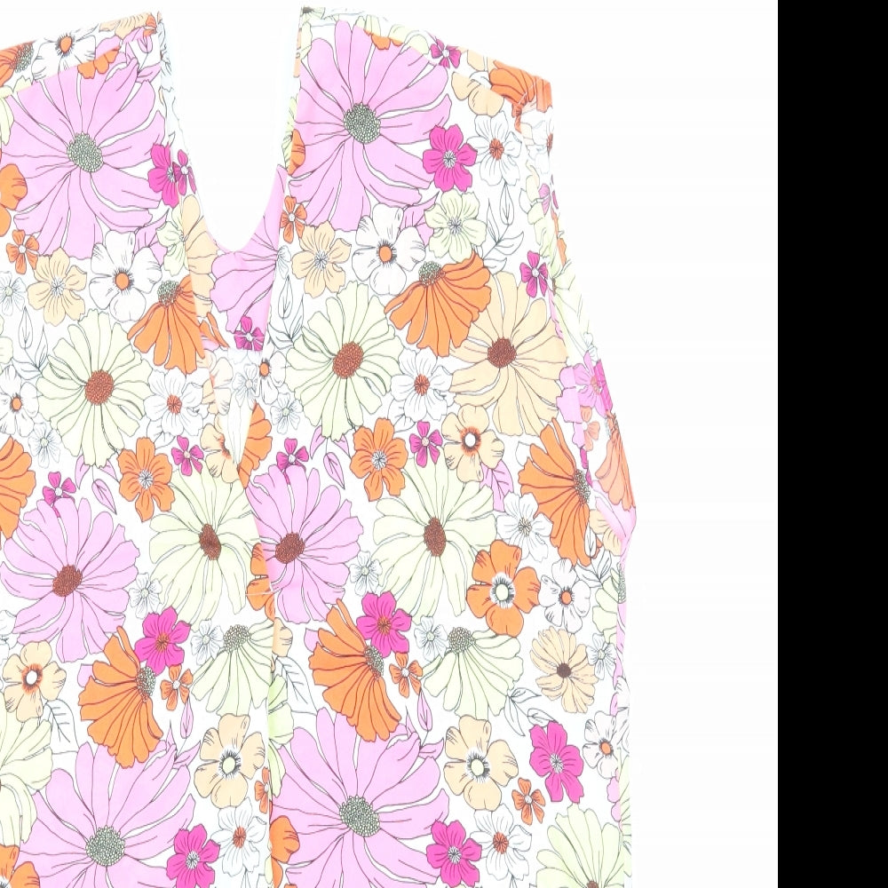 Womens UK Size 8 Marks and Spencer Multicoloured Basic Blouse