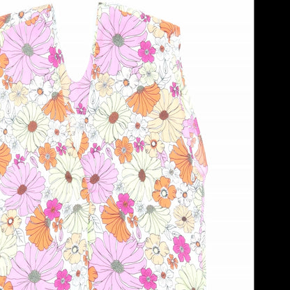 Womens UK Size 8 Marks and Spencer Multicoloured Basic Blouse