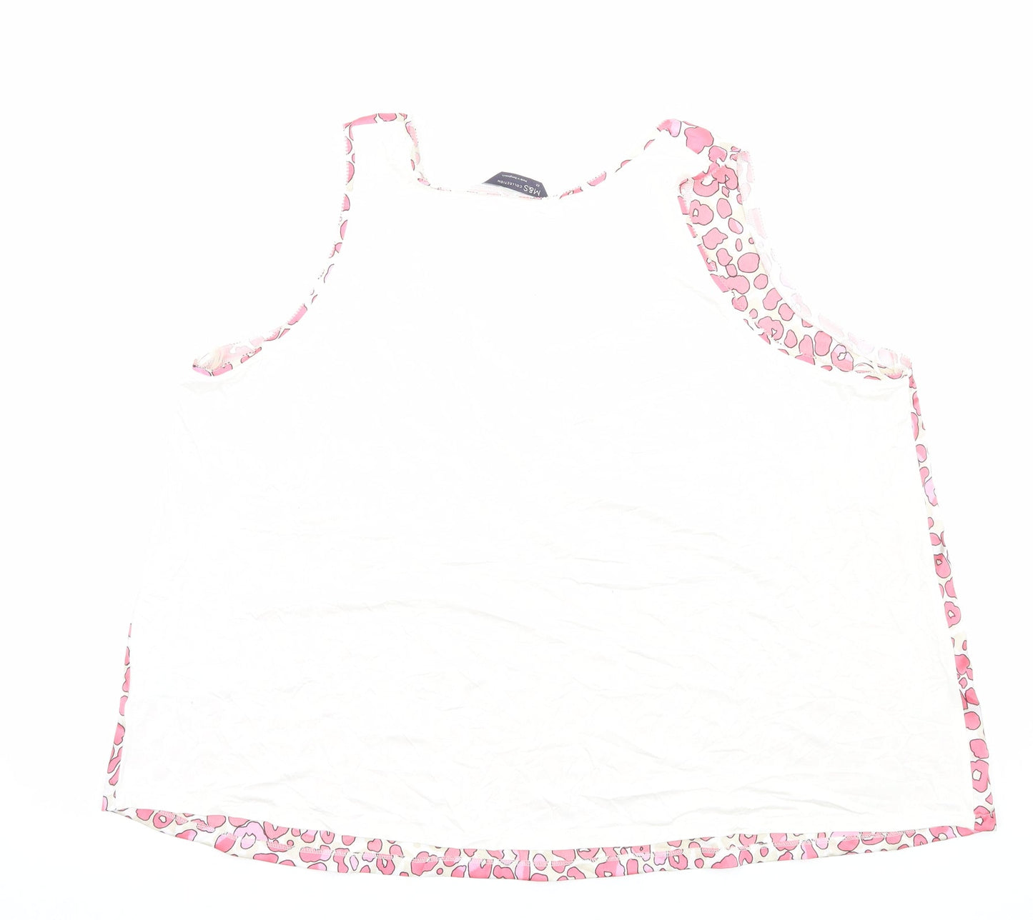 Womens UK Size 22 Marks and Spencer Pink Basic Tank
