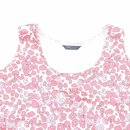 Womens UK Size 22 Marks and Spencer Pink Basic Tank