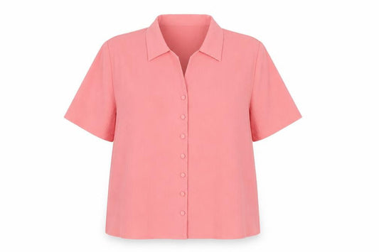 Womens UK Size 16 Berkertex Pink Basic Button-Up