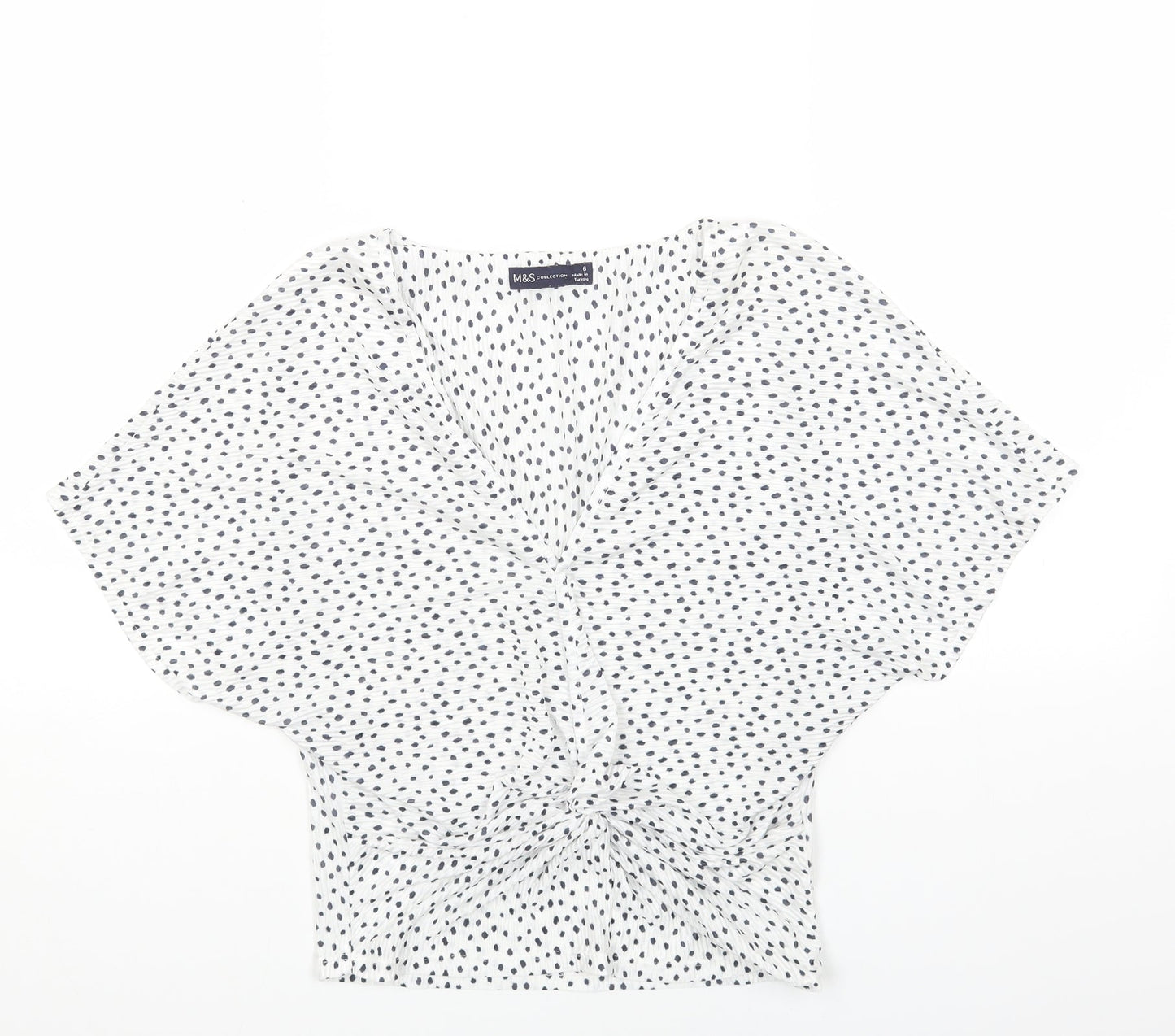 Womens UK Size 6 Marks and Spencer White Basic Blouse