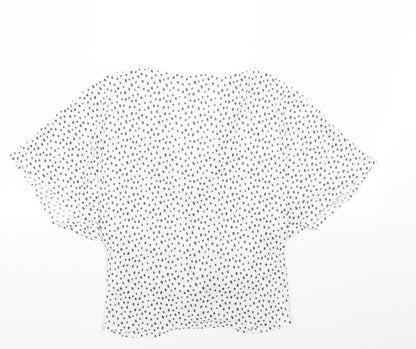 Womens UK Size 6 Marks and Spencer White Basic Blouse