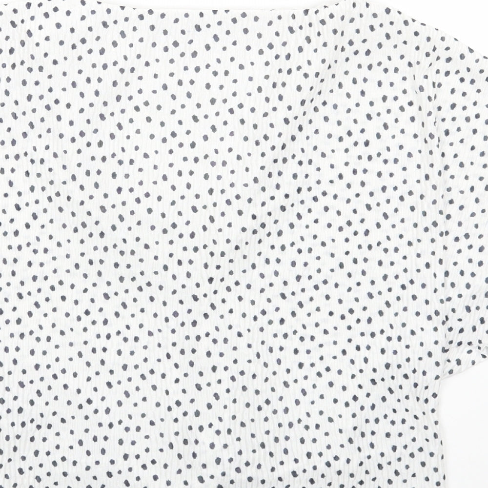Womens UK Size 6 Marks and Spencer White Basic Blouse