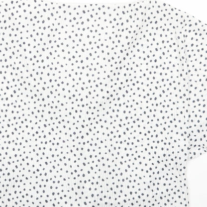 Womens UK Size 6 Marks and Spencer White Basic Blouse