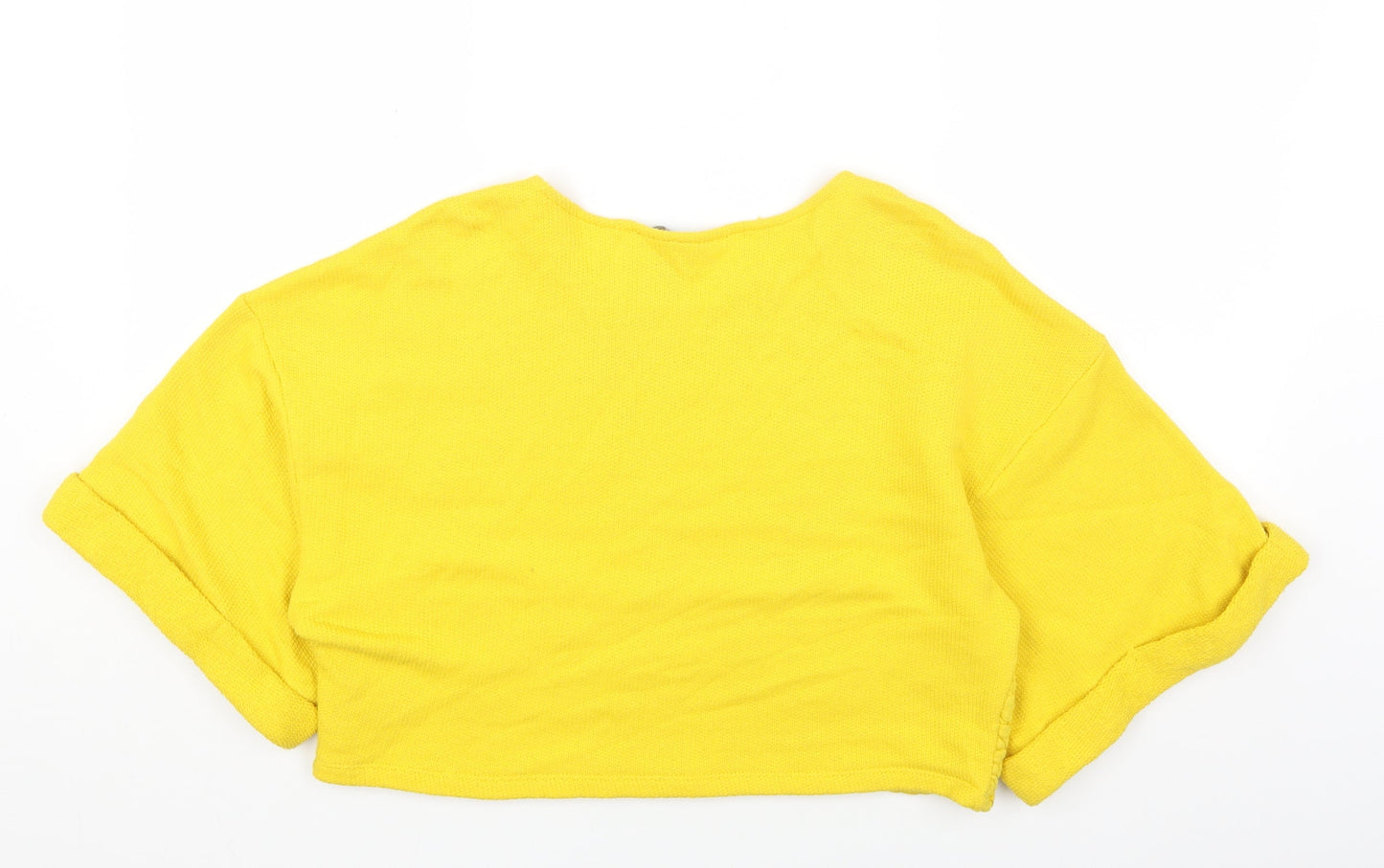 Womens UK Size M H&M Yellow Pullover Jumper