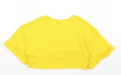 Womens UK Size M H&M Yellow Pullover Jumper