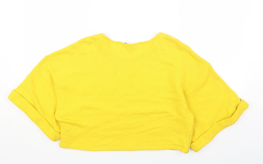 Womens UK Size M H&M Yellow Pullover Jumper