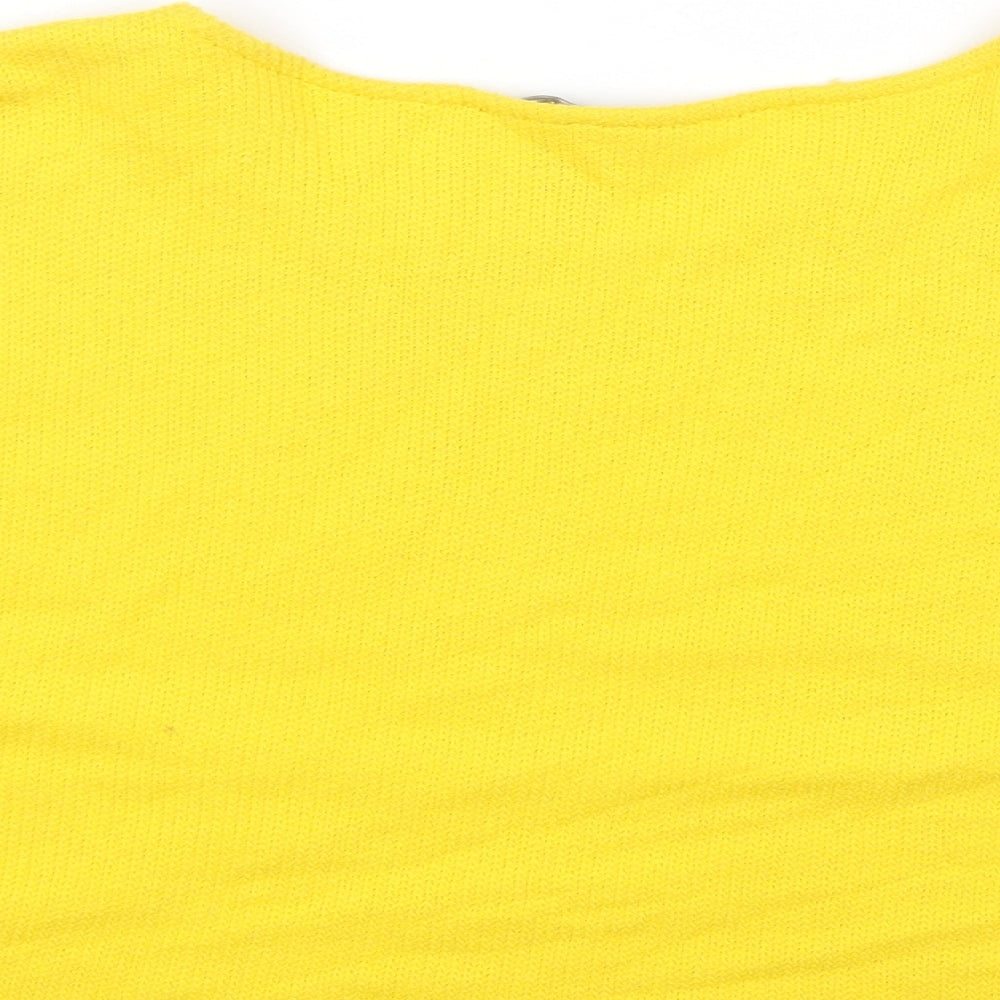 Womens UK Size M H&M Yellow Pullover Jumper