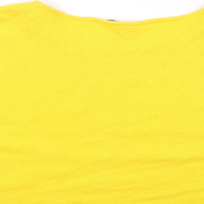 Womens UK Size M H&M Yellow Pullover Jumper