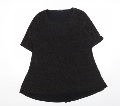 Womens UK Size 16 Marks and Spencer Gold Tunic T-Shirt