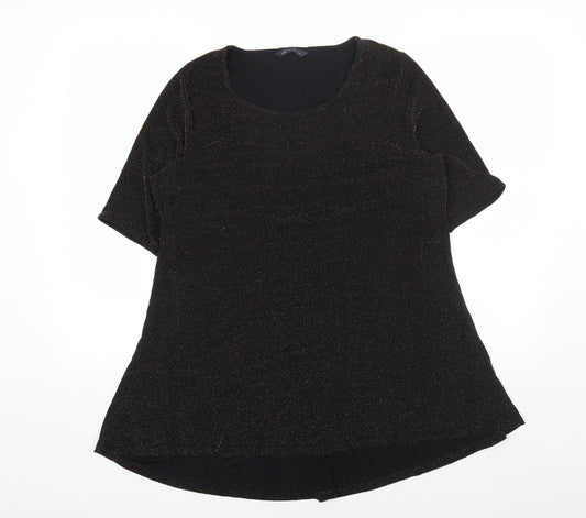 Womens UK Size 16 Marks and Spencer Gold Tunic T-Shirt