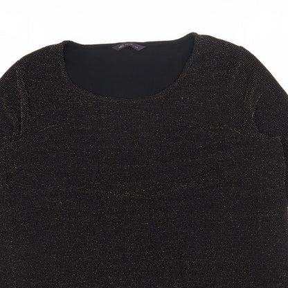 Womens UK Size 16 Marks and Spencer Gold Tunic T-Shirt