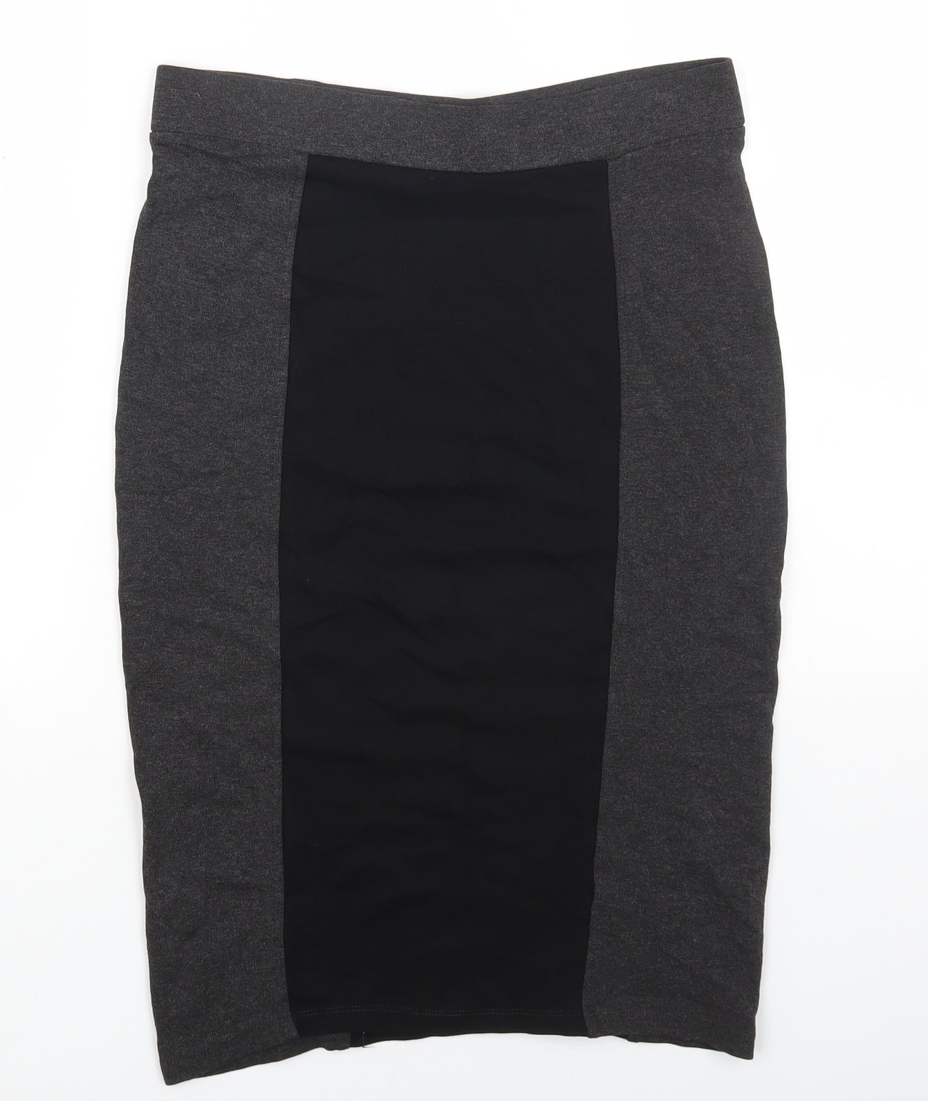 Marks and Spencer Womens Black Viscose Straight & Pencil Skirt Size 8