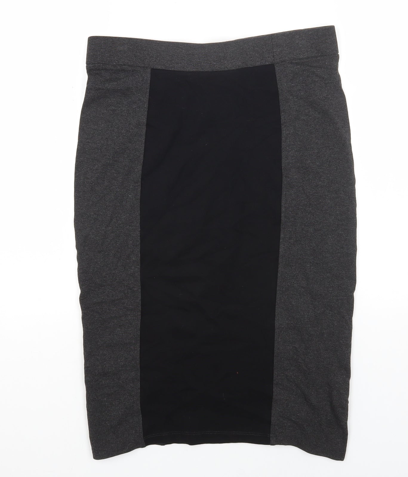 Marks and Spencer Womens Black Viscose Straight & Pencil Skirt Size 8