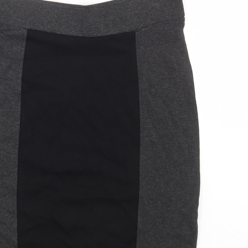 Marks and Spencer Womens Black Viscose Straight & Pencil Skirt Size 8
