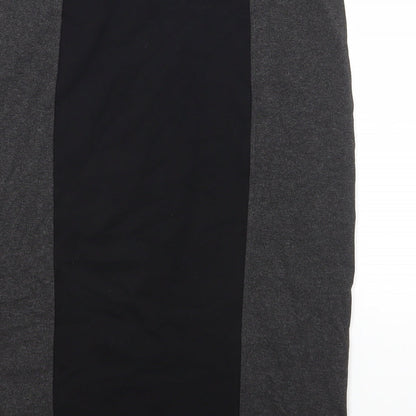 Marks and Spencer Womens Black Viscose Straight & Pencil Skirt Size 8