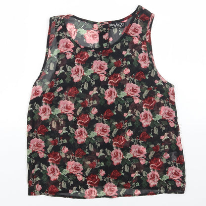 Womens UK Size 10 Select Black Basic Tank