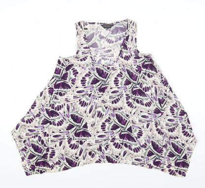 Womens UK Size 12 Dorothy Perkins Purple Basic Tank