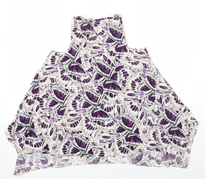 Womens UK Size 12 Dorothy Perkins Purple Basic Tank