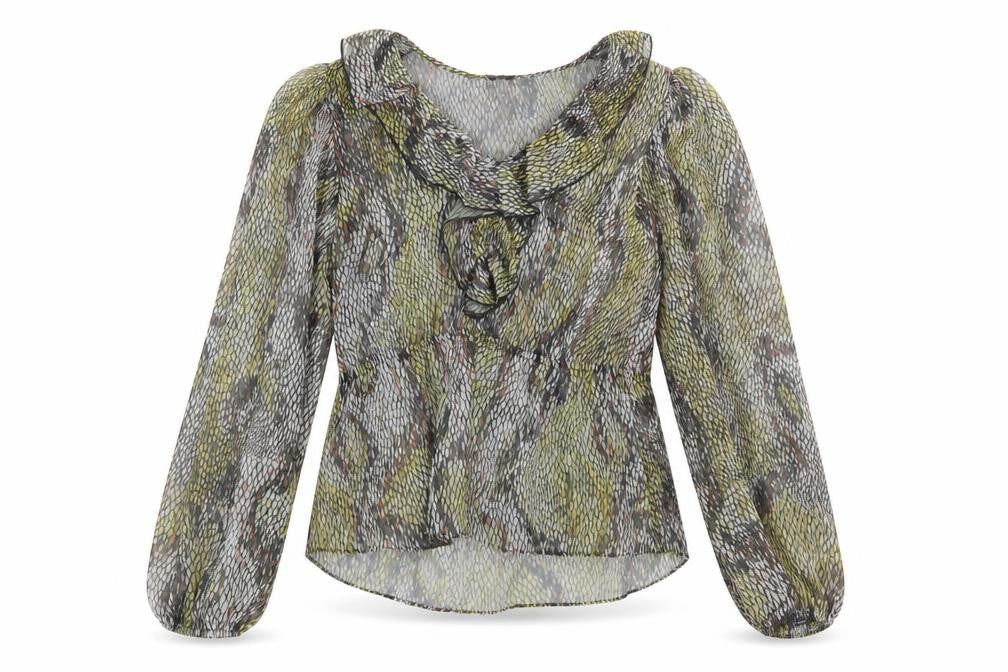 Womens UK Size 12 River Island Grey Basic Blouse