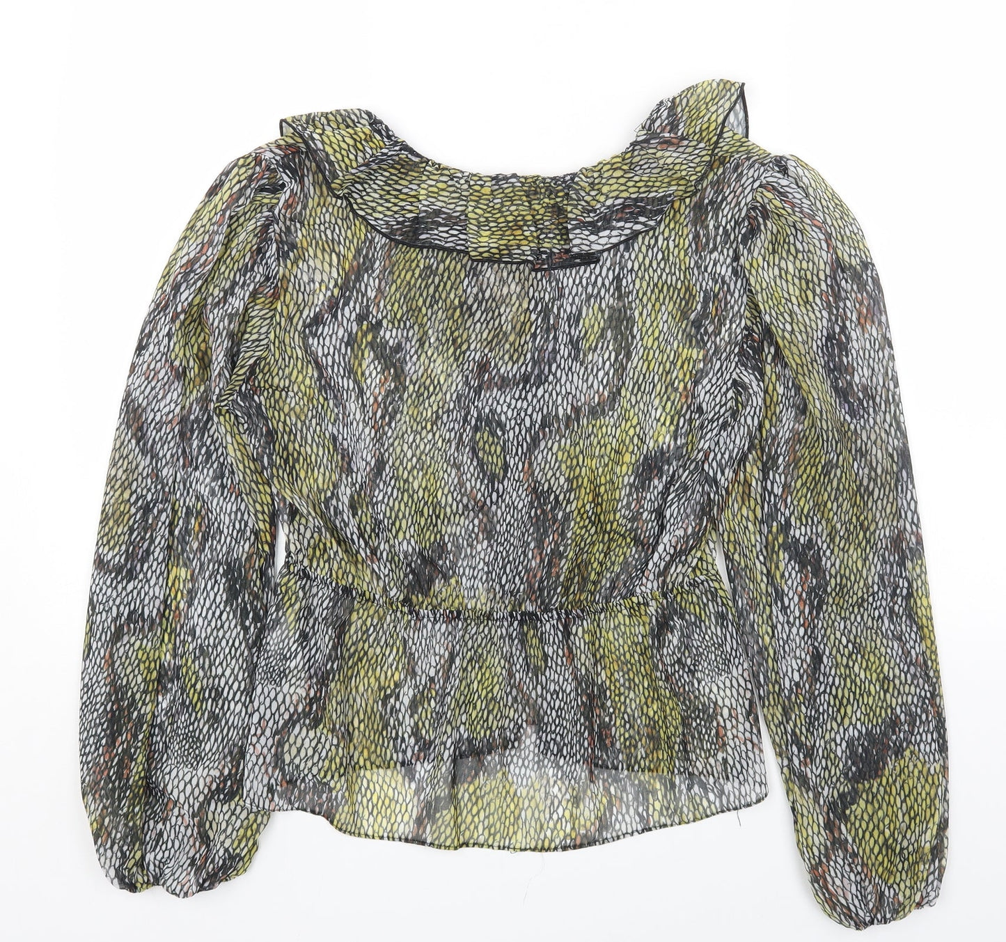 Womens UK Size 12 River Island Grey Basic Blouse