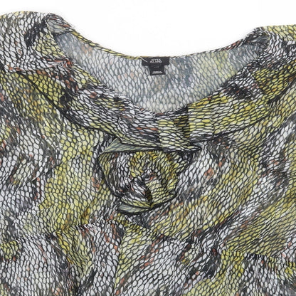 Womens UK Size 12 River Island Grey Basic Blouse