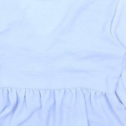 Womens UK Size 6 New Look Blue Basic Blouse
