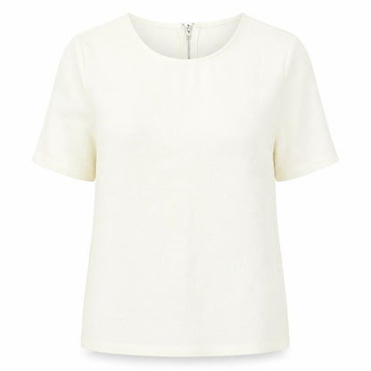 Womens UK Size 8 New Look White Basic T-Shirt