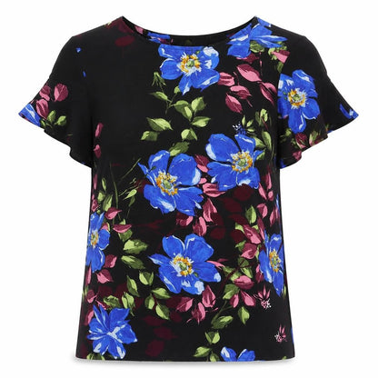 Womens UK Size 36 VILA Black Basic T-Shirt