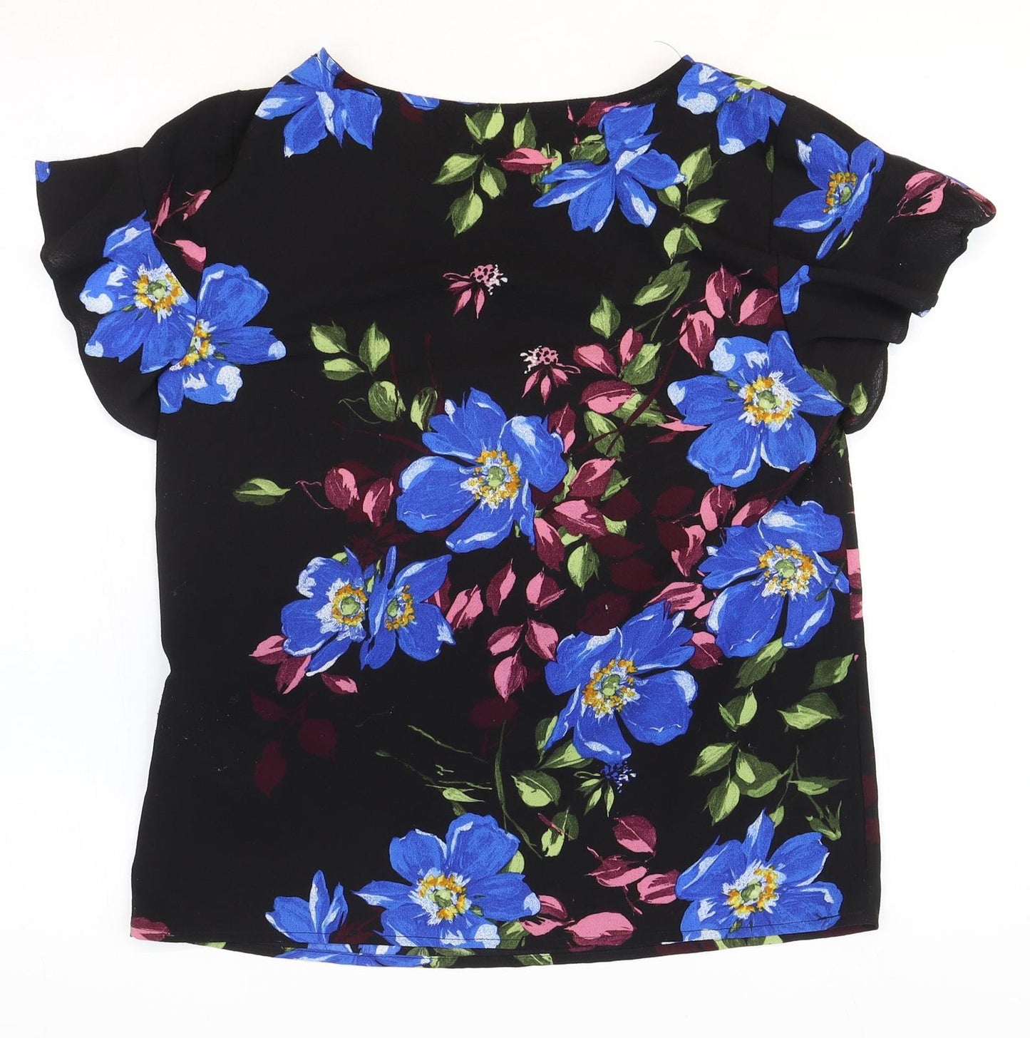 Womens UK Size 36 VILA Black Basic T-Shirt