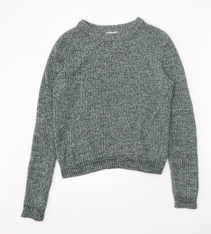 Womens UK Size S H&M Green Pullover Jumper
