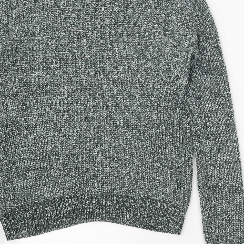 Womens UK Size S H&M Green Pullover Jumper
