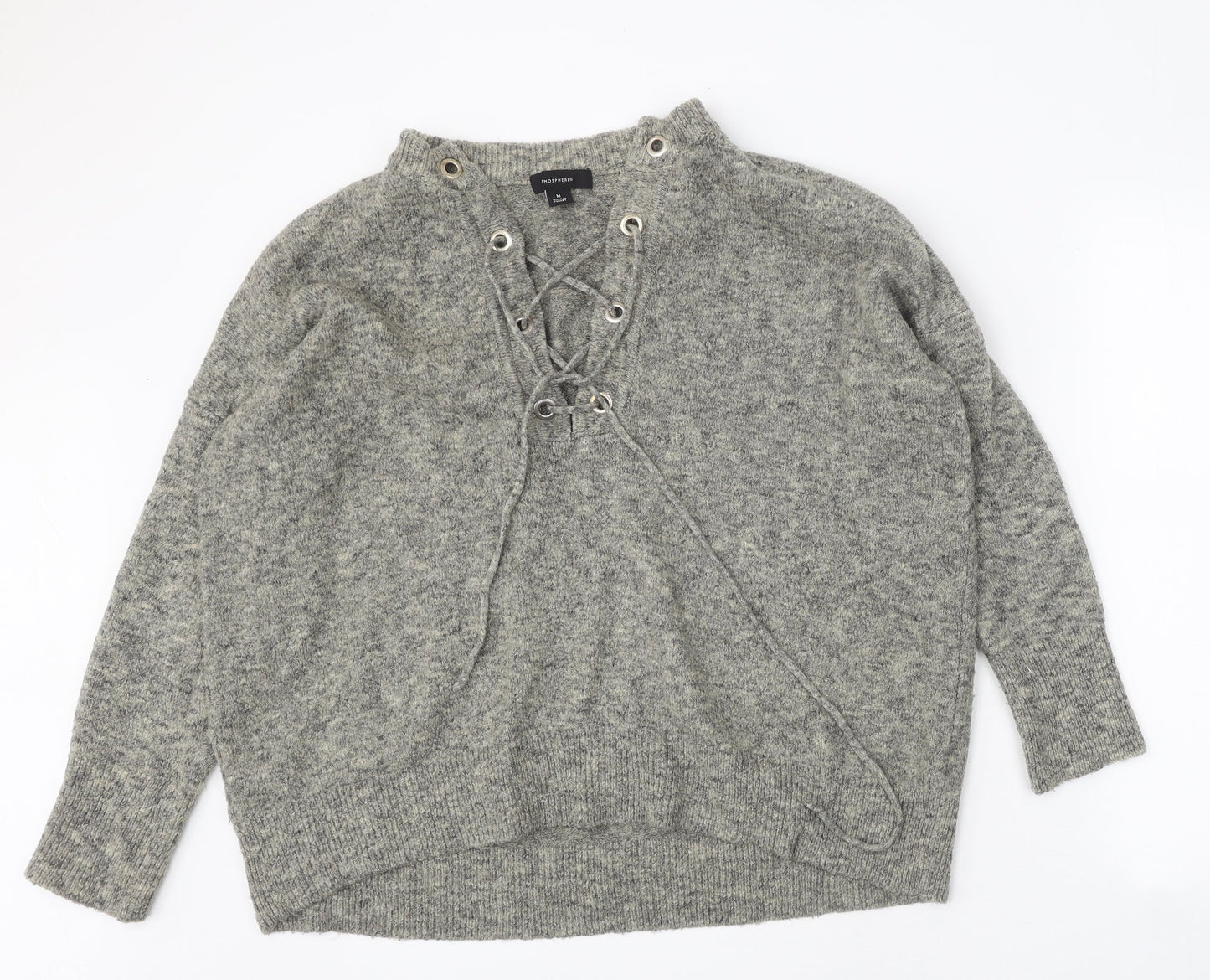 Womens UK Size M Atmosphere Grey Pullover Jumper