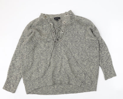 Womens UK Size M Atmosphere Grey Pullover Jumper