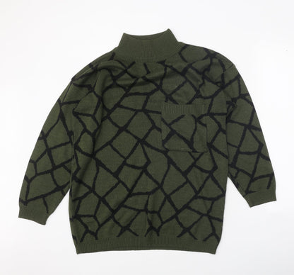 Womens UK Size S Debenhams Green Pullover Jumper
