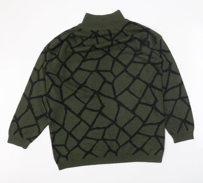 Womens UK Size S Debenhams Green Pullover Jumper