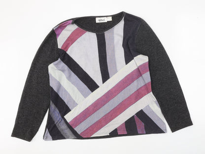 Womens UK Size 16 Afibel Multicoloured Pullover Jumper