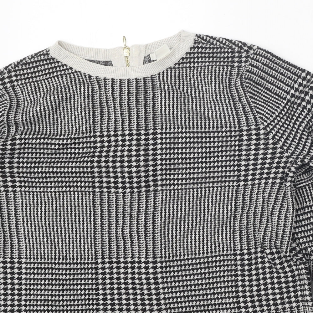 Womens UK Size M H&M Black Basic T-Shirt